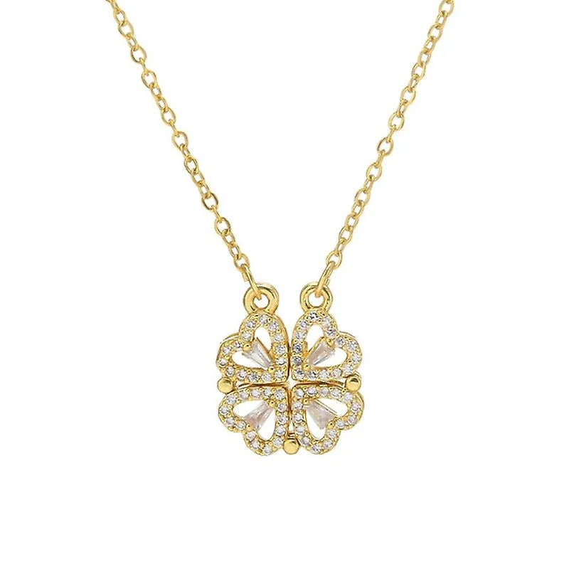 "Love" Four Leaf Clover Necklace