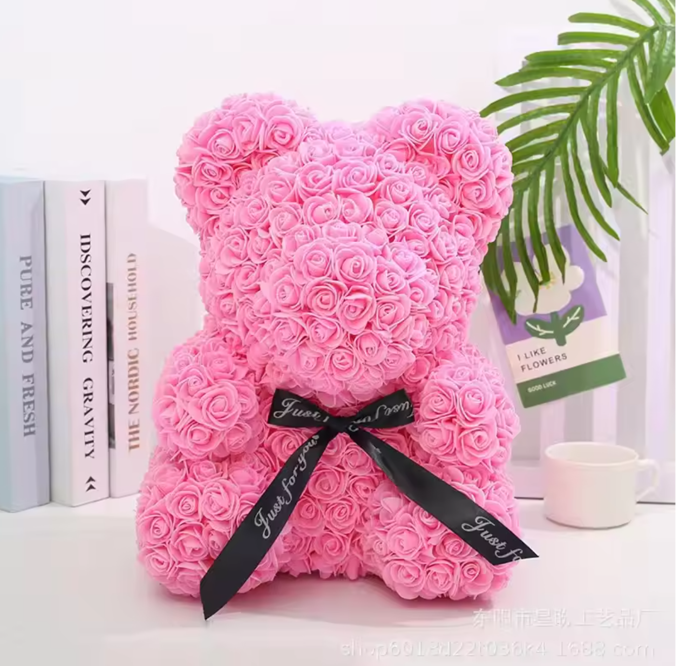 Valentine's Flower Encased Rose Bear