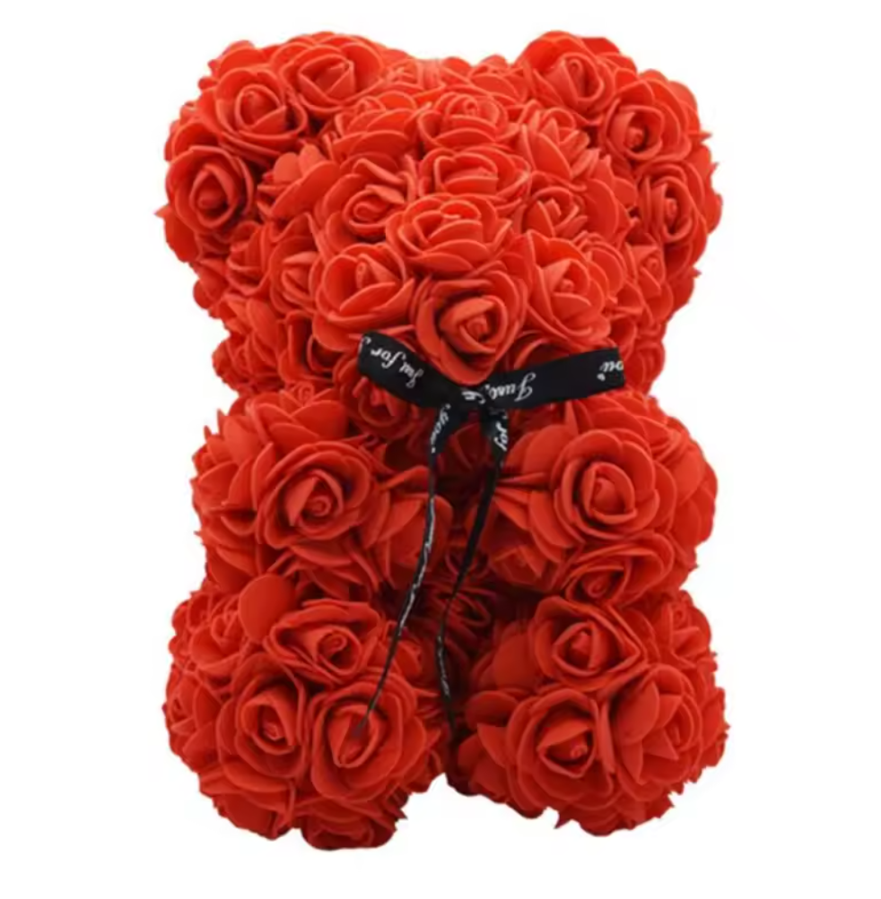 Valentine's Flower Encased Rose Bear